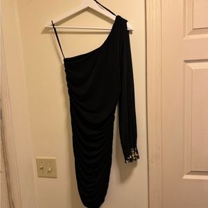 Off shoulder dress with sleeve